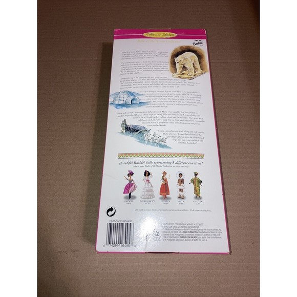 Arctic Barbie 1997 New In Original Box Minty Dolls Of The World Collection - Picture 5 of 12